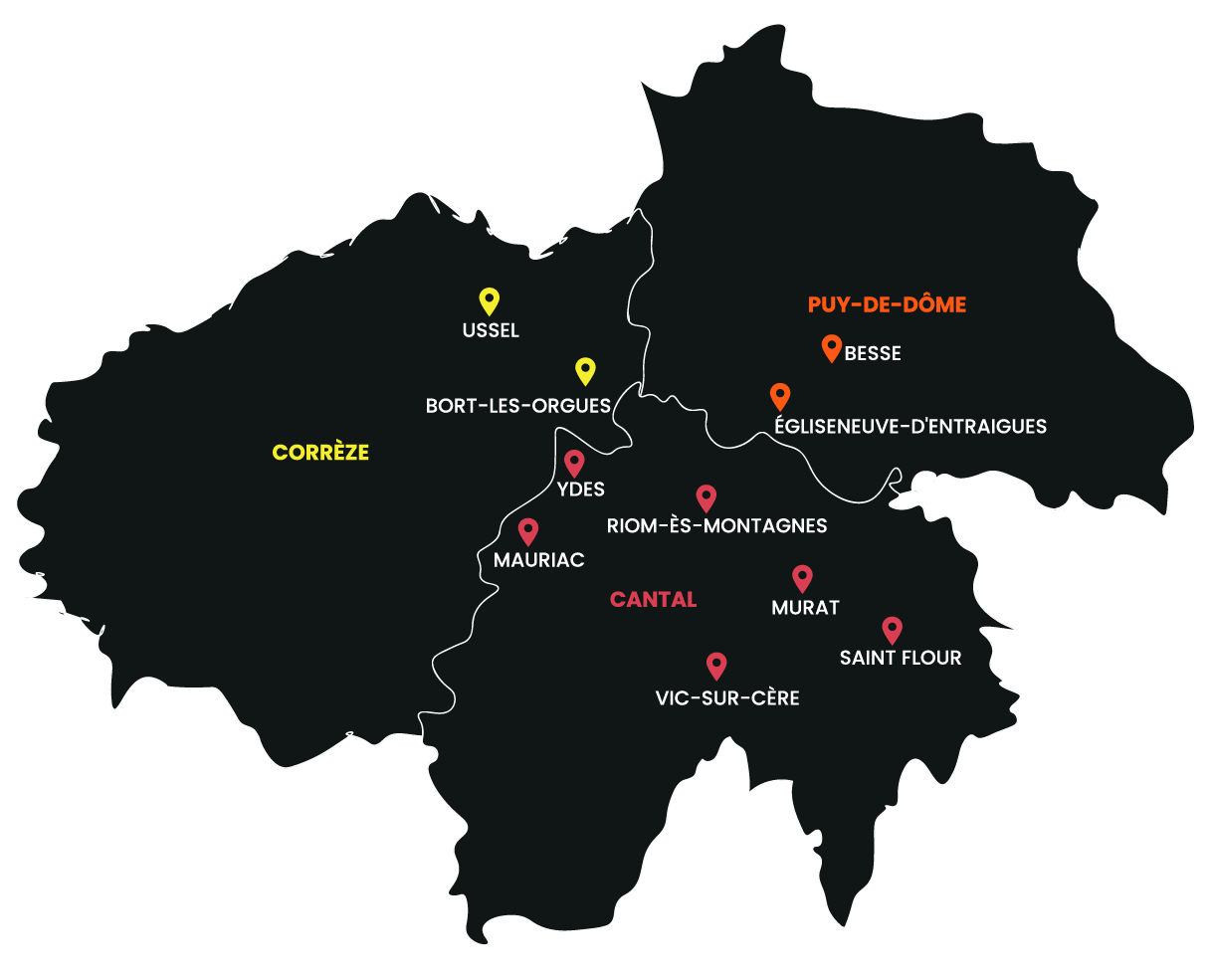 Carte des zones de livraison Combes Distribution